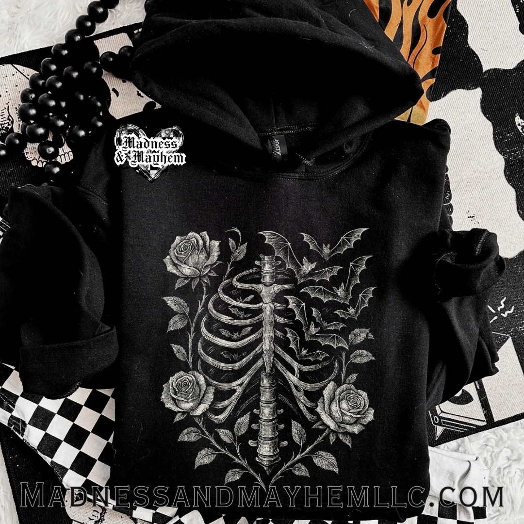 Rose rib hoodie