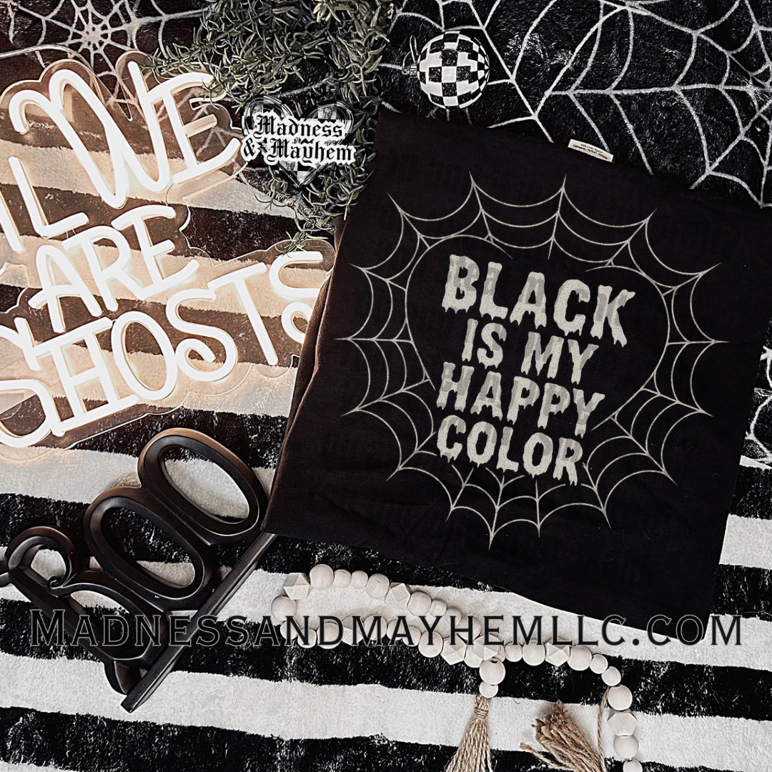 Black is my happy color web shirt
