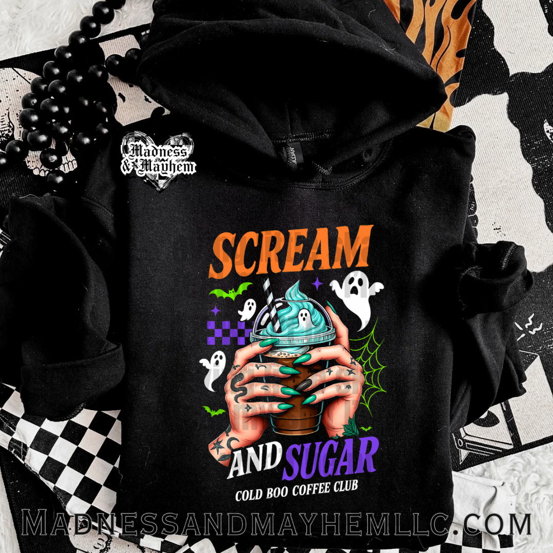 scream & sugar Halloween hoodie