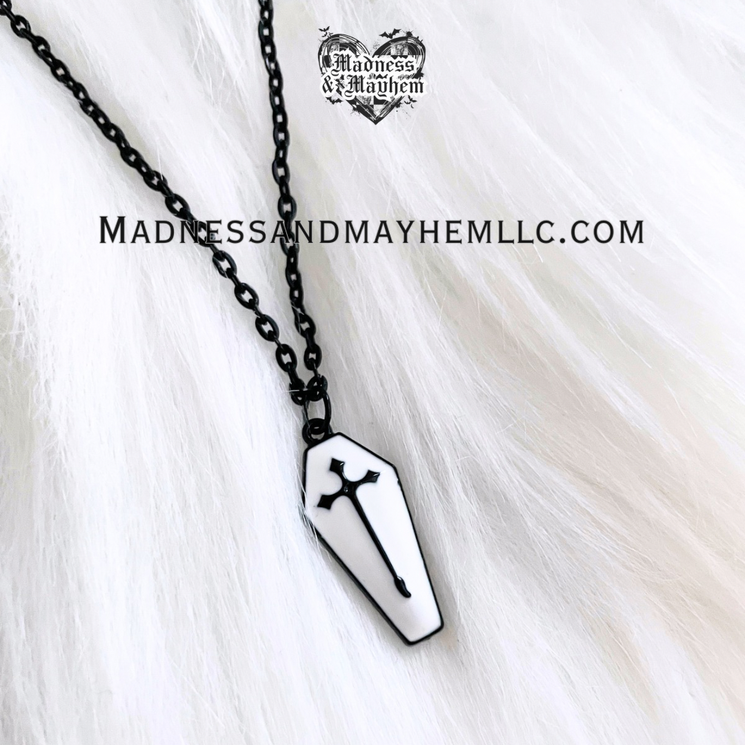 White Coffin Necklace