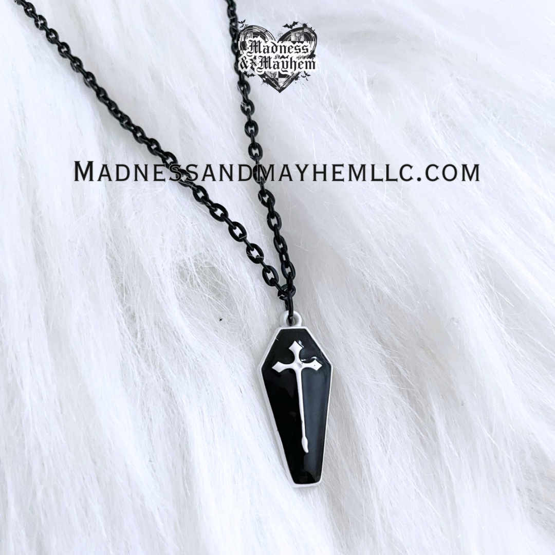 Black Coffin Necklace