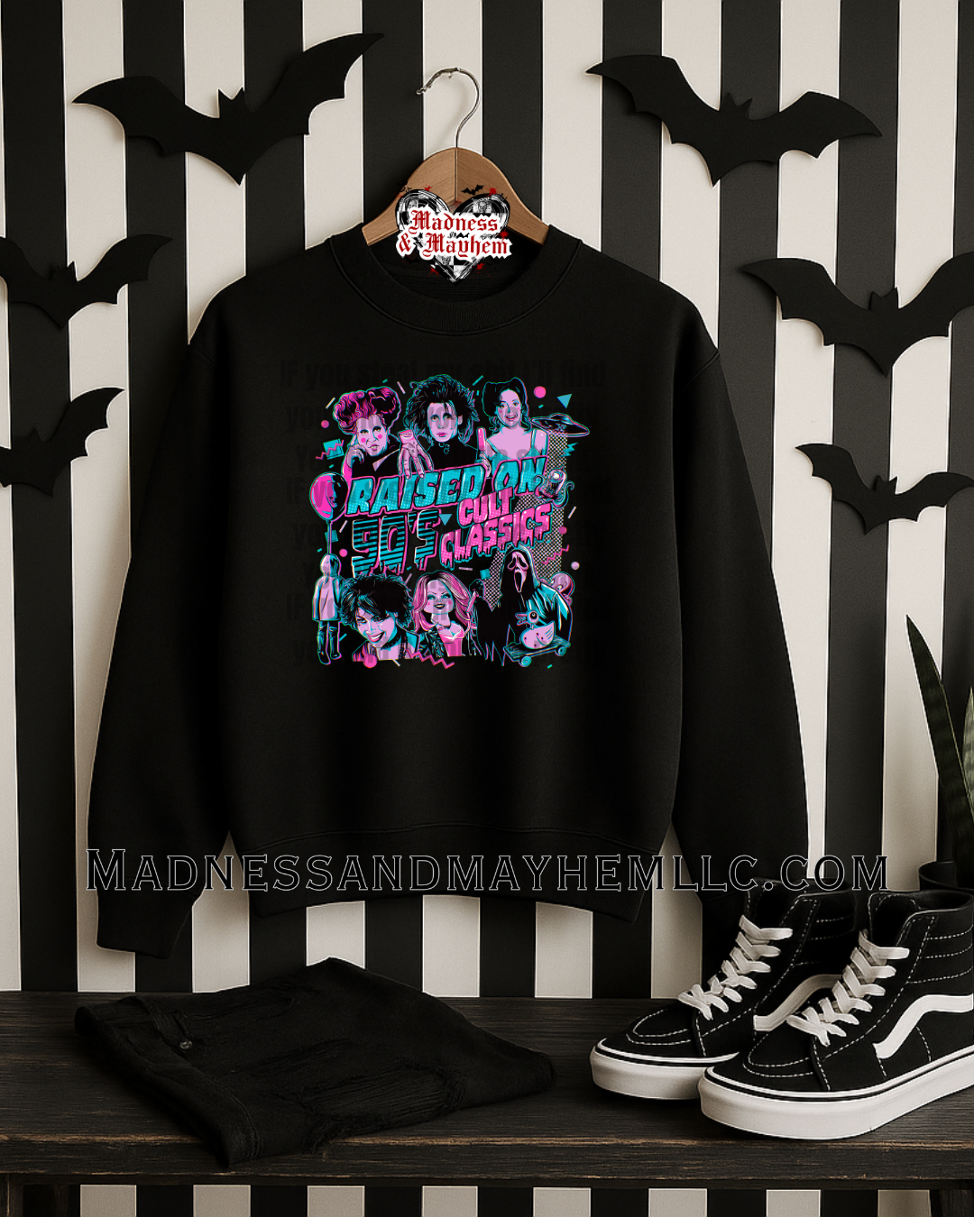90s cult classics Halloween crew neck sweatshirt