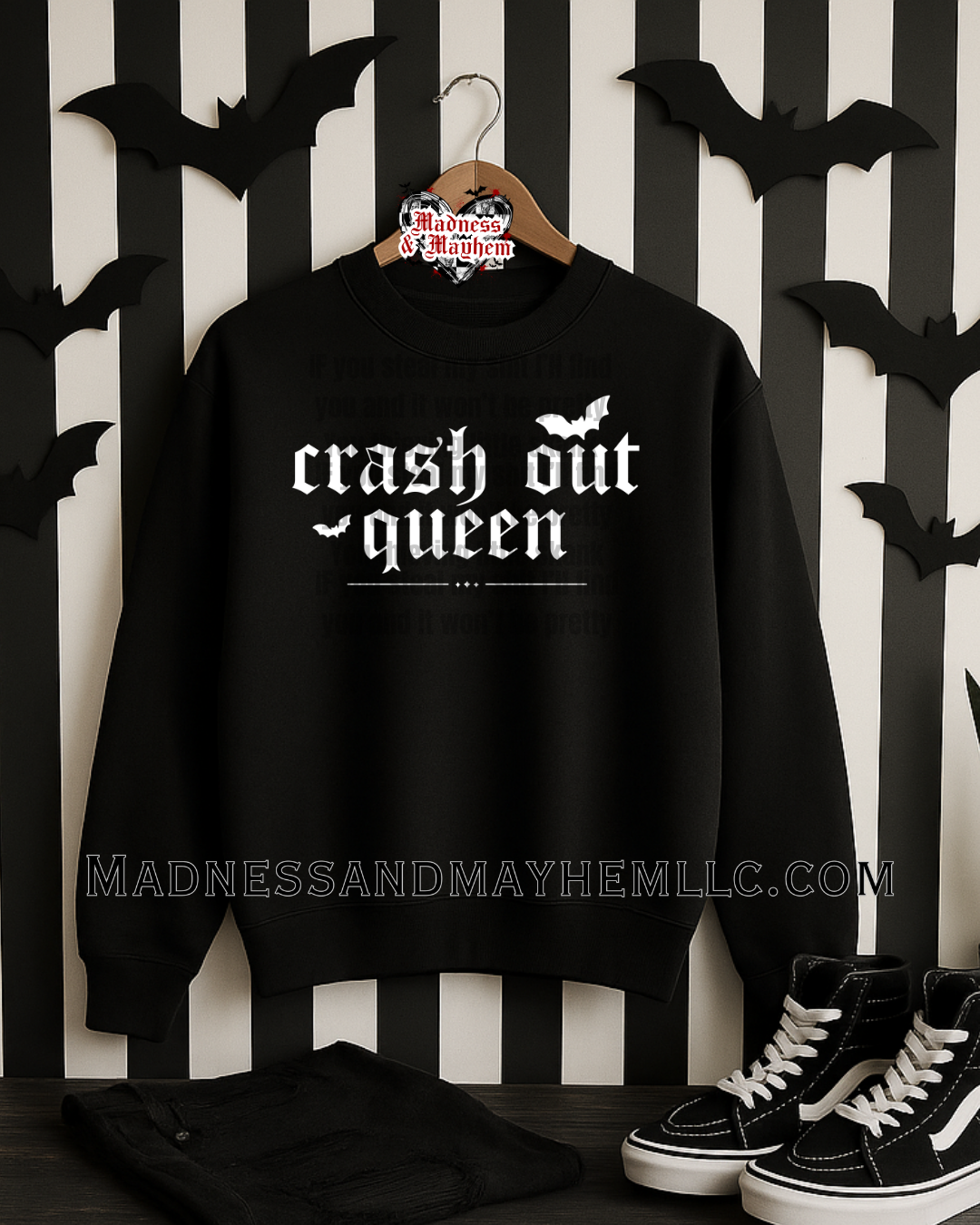 Crash out queen sweatshirt