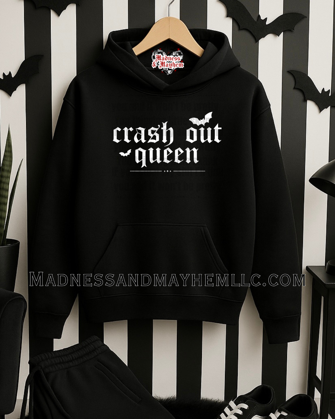 Crash out queen hoodie