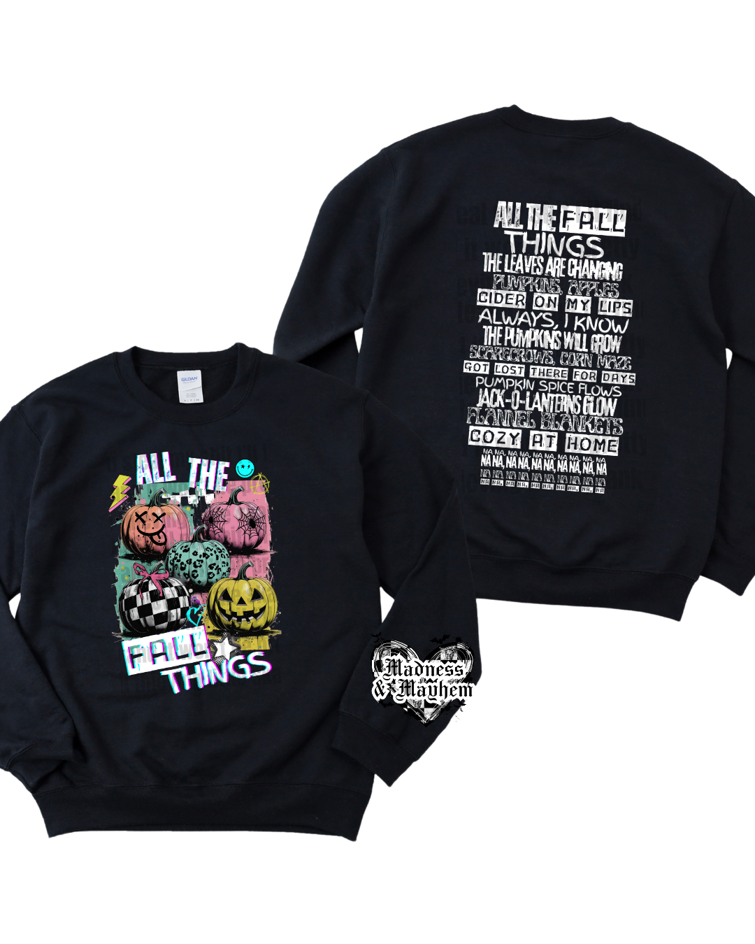 Fall things Front/Back sweatshirt