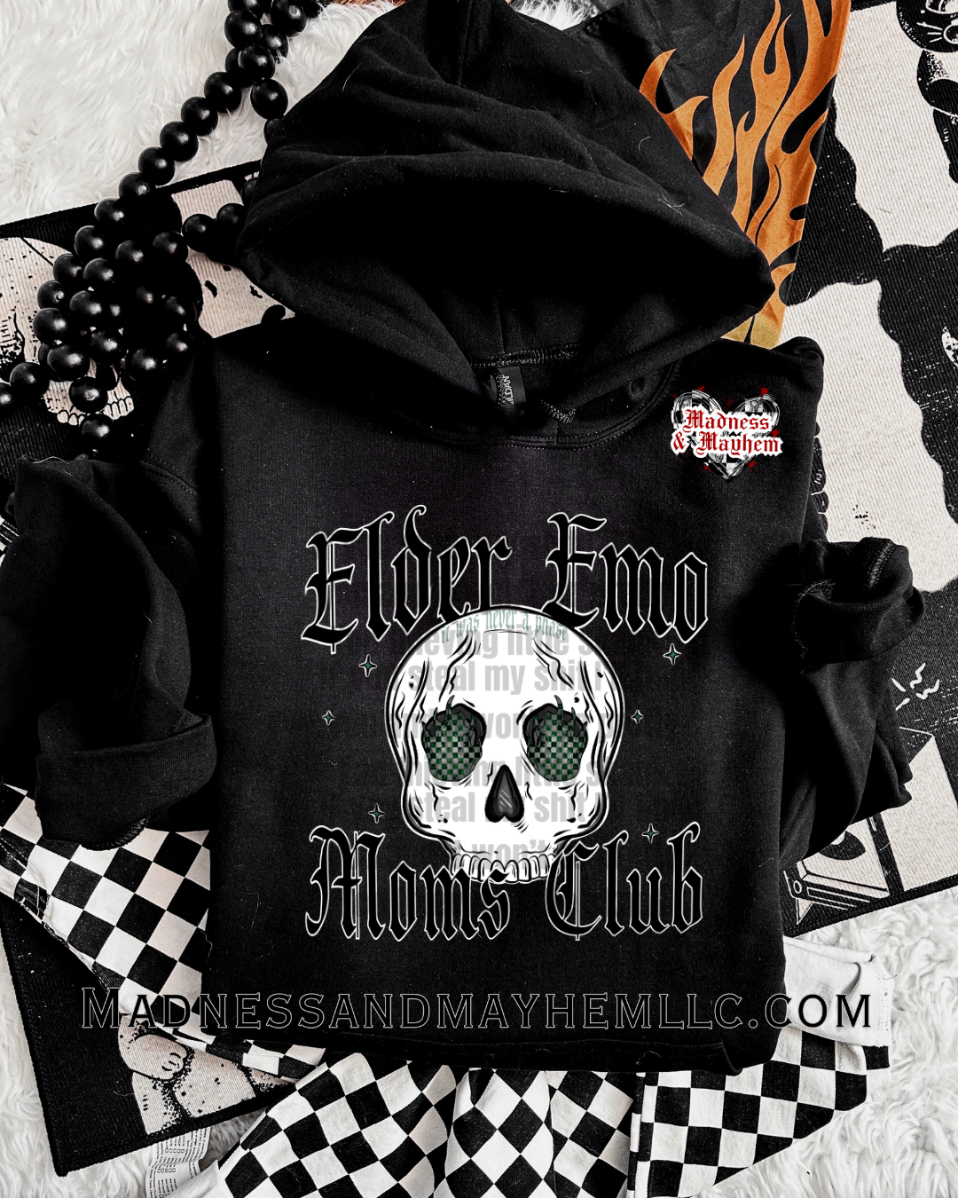Elder emo moms club hoodie