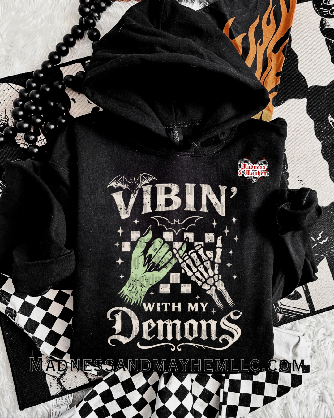 Vibin with my demons hoodie