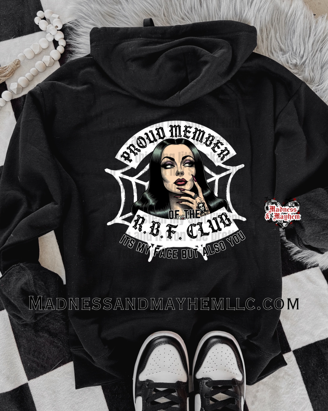 RBF zip up hoodie