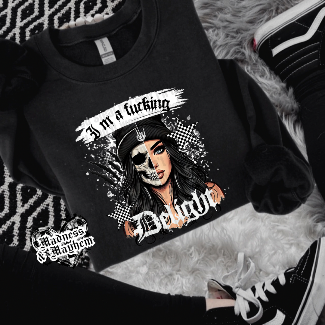Delight crew neck sweatshirt (finished product)