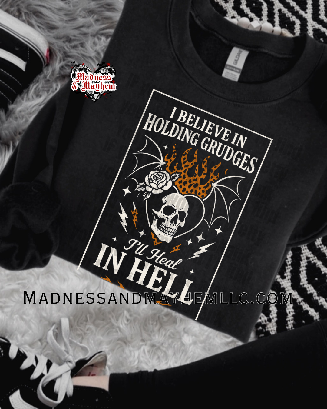 Heal in hell crew neck sweatshirt