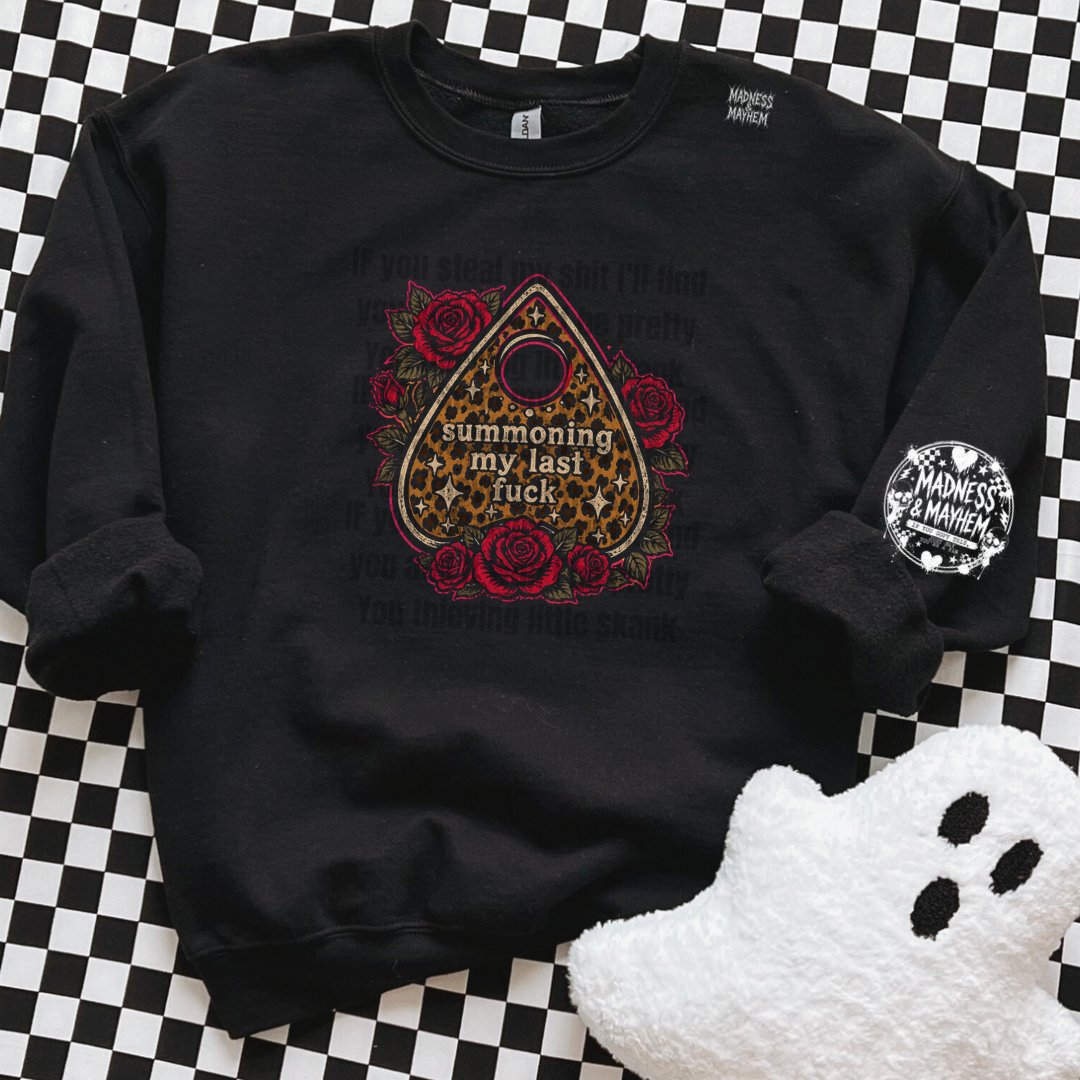 Leopard summoning sweatshirt