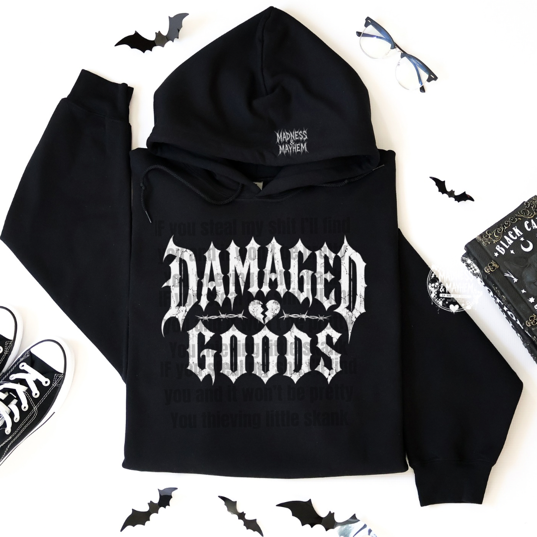 Damaged goods hoodie