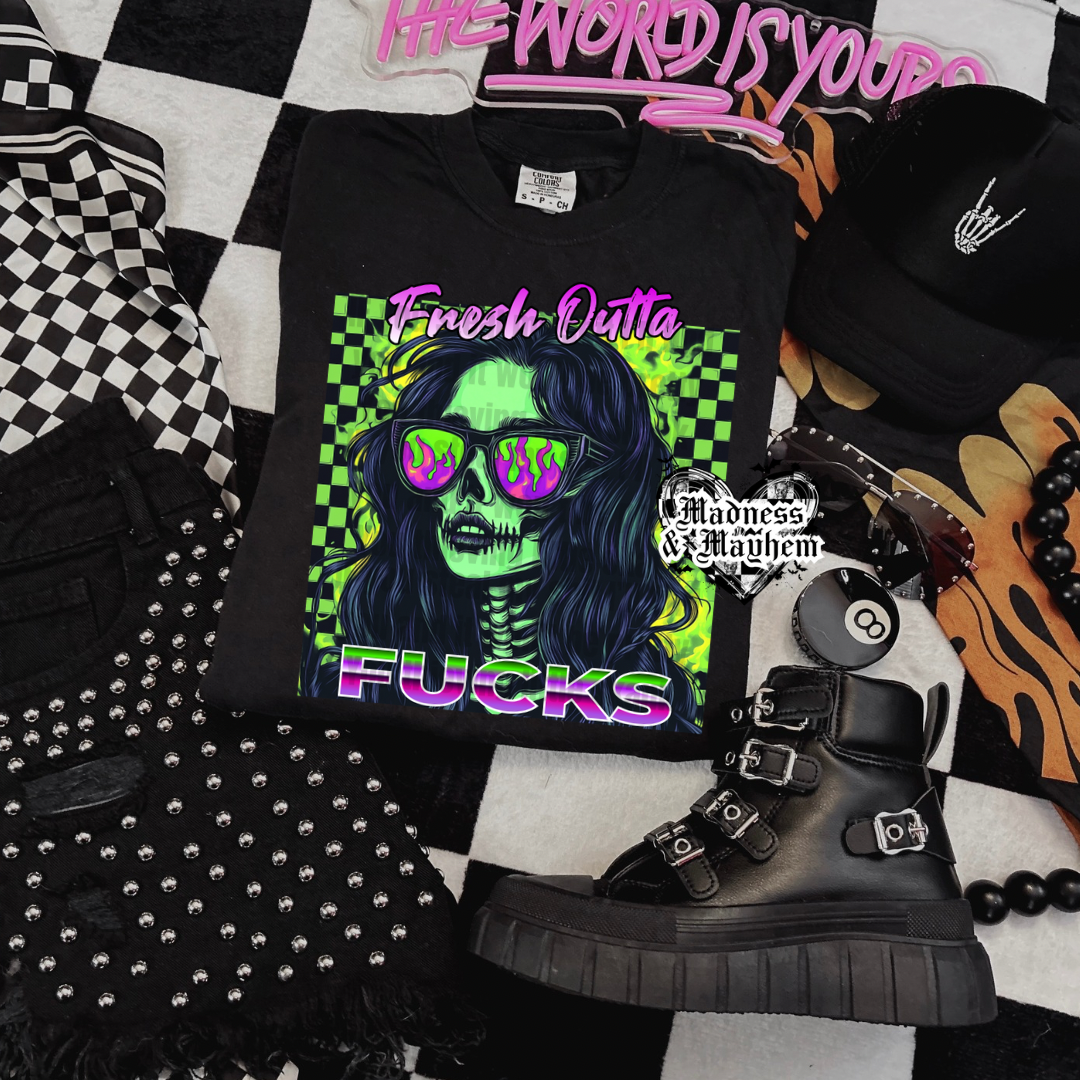 Outta fucks Shirt (finished product)