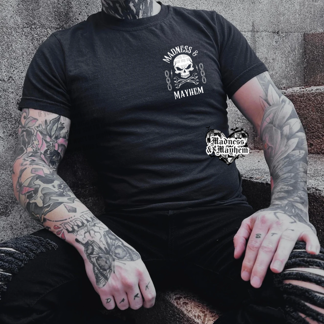 Mens Earned not given front/back TShirt