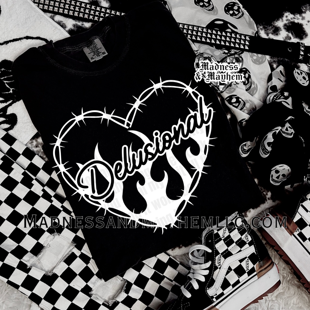 Delusional barb heart shirt (finished product)