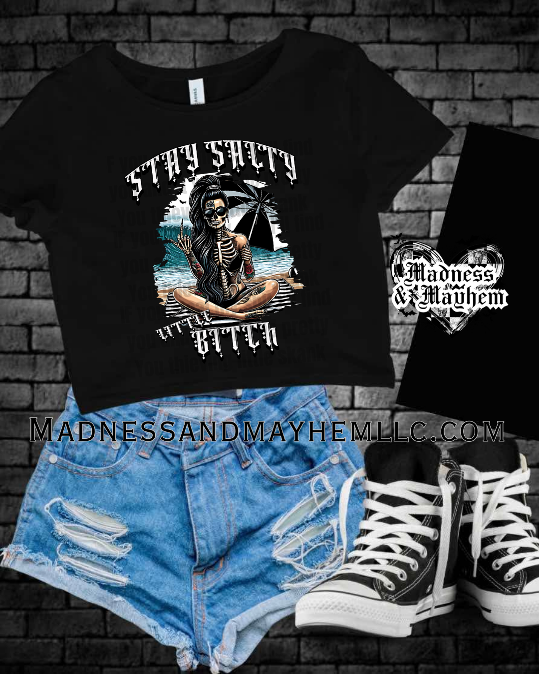Stay Salty Bitch Cropped Tee