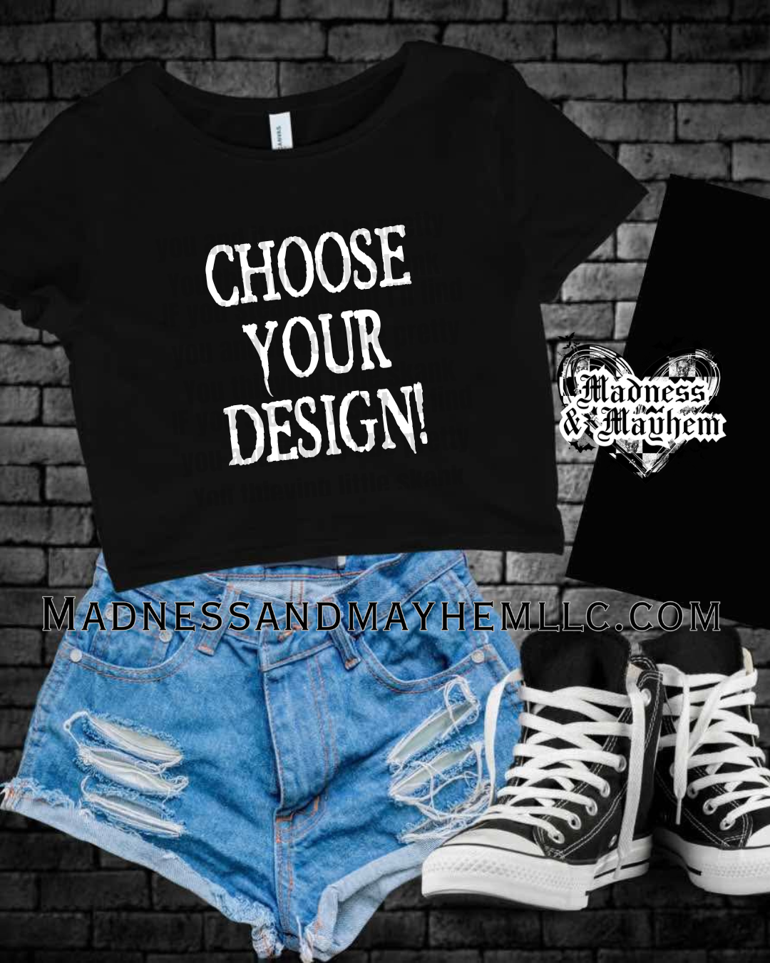 Pick Your Design Cropped Tee