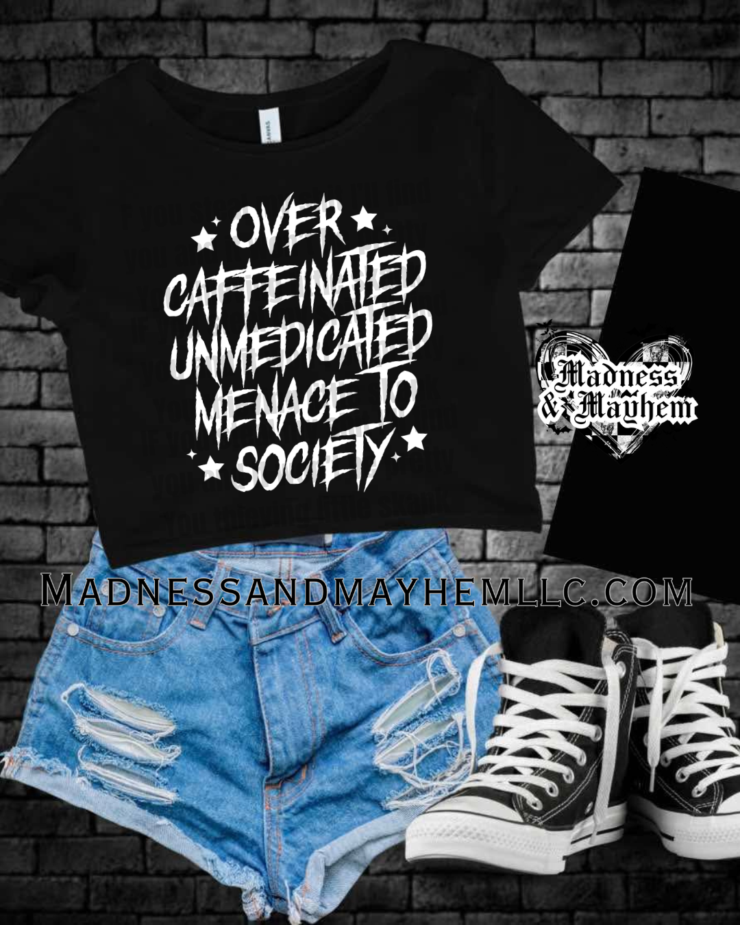 Menace Cropped Tee