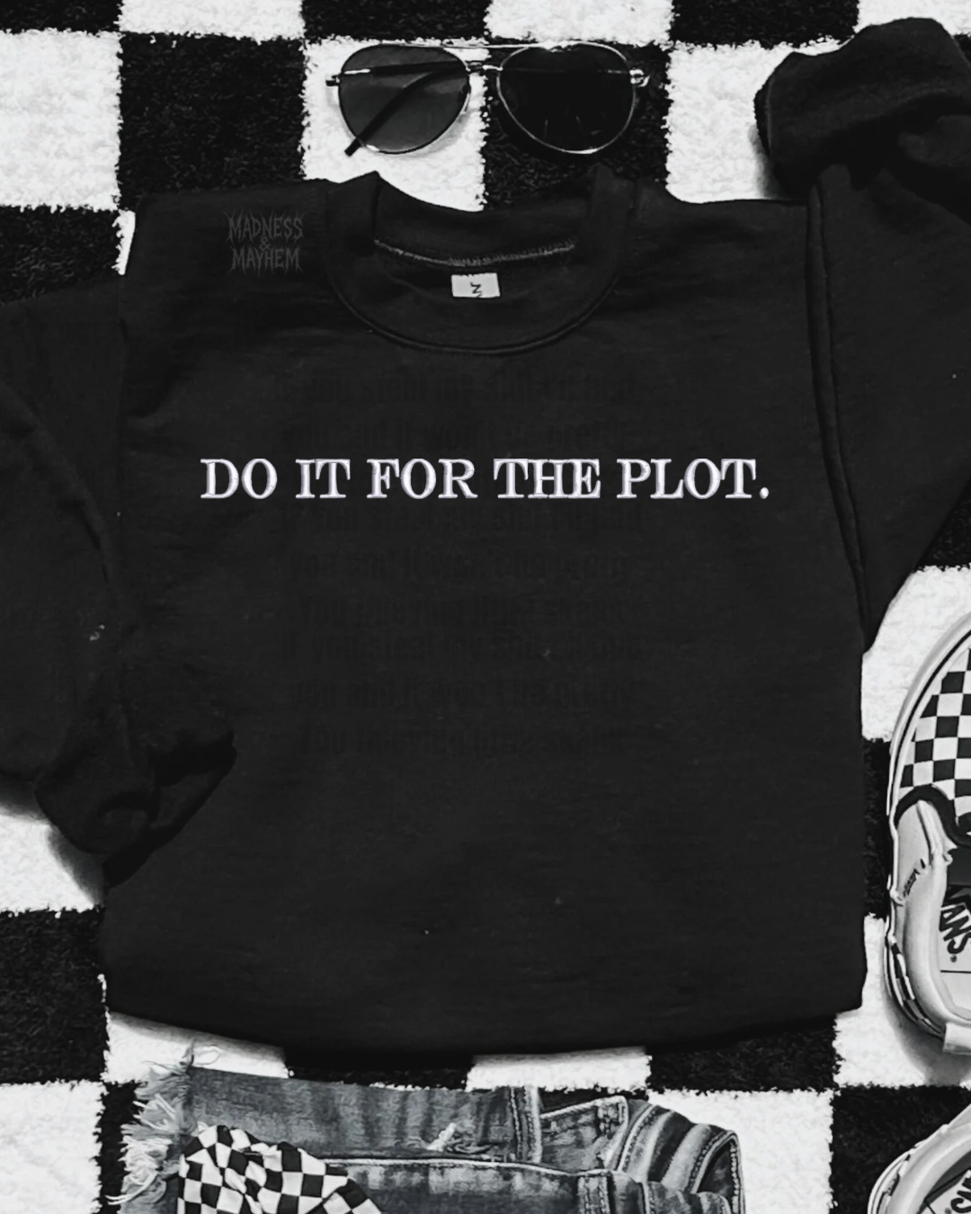 Do it for the plot embroidered sweatshirt