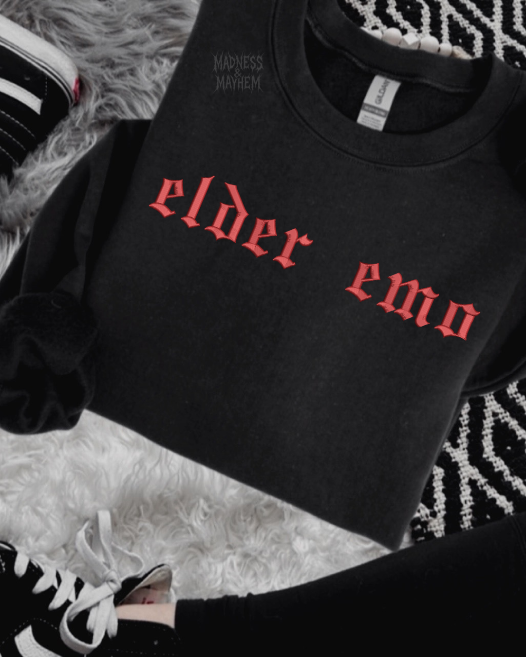Elder emo embroidered sweatshirt