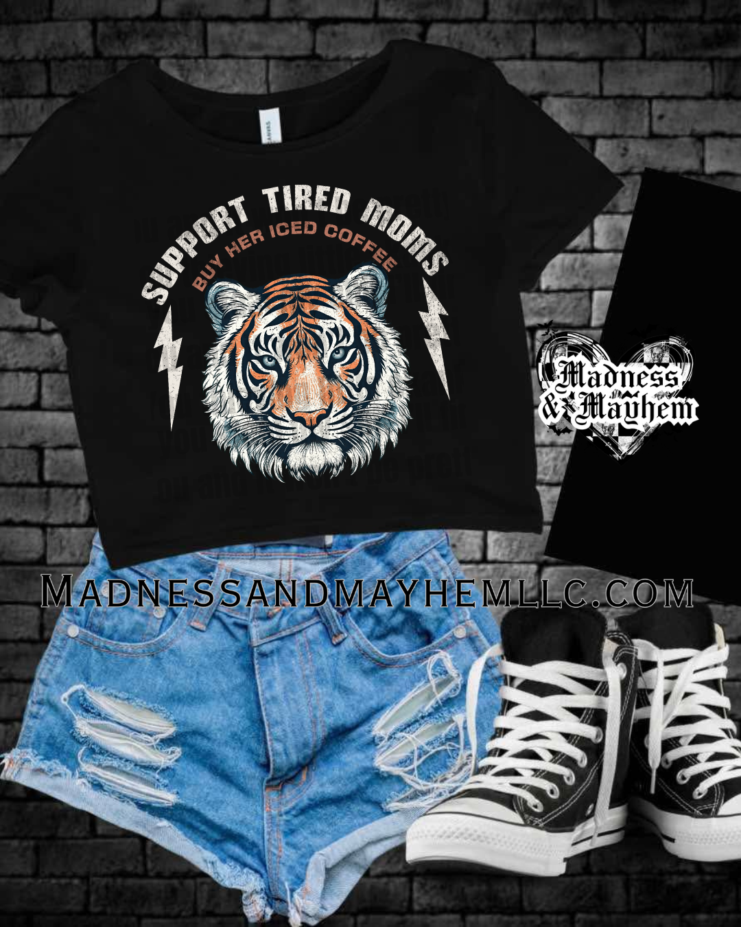 Support tired moms Cropped Tee