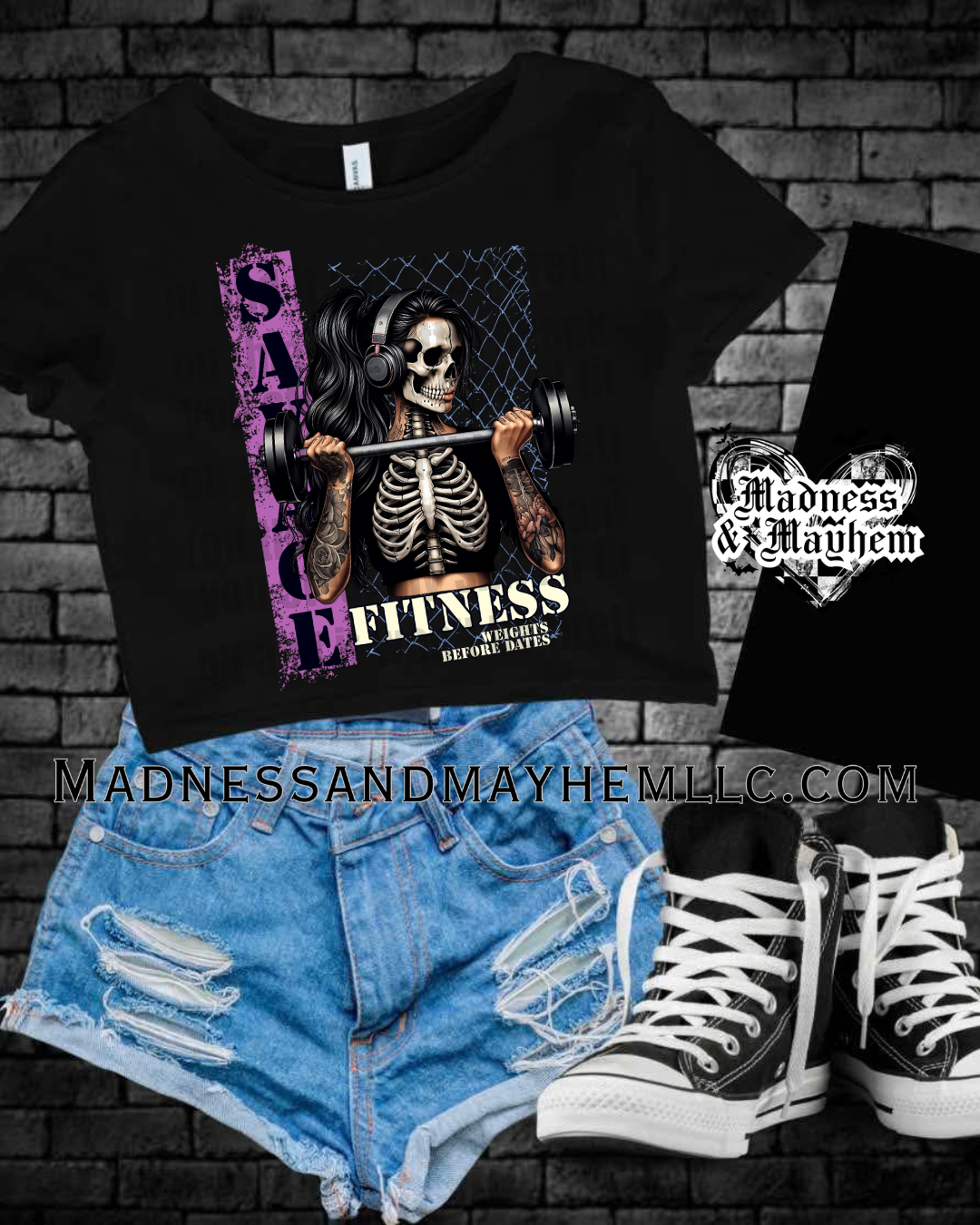 Savage fitness Cropped Tee