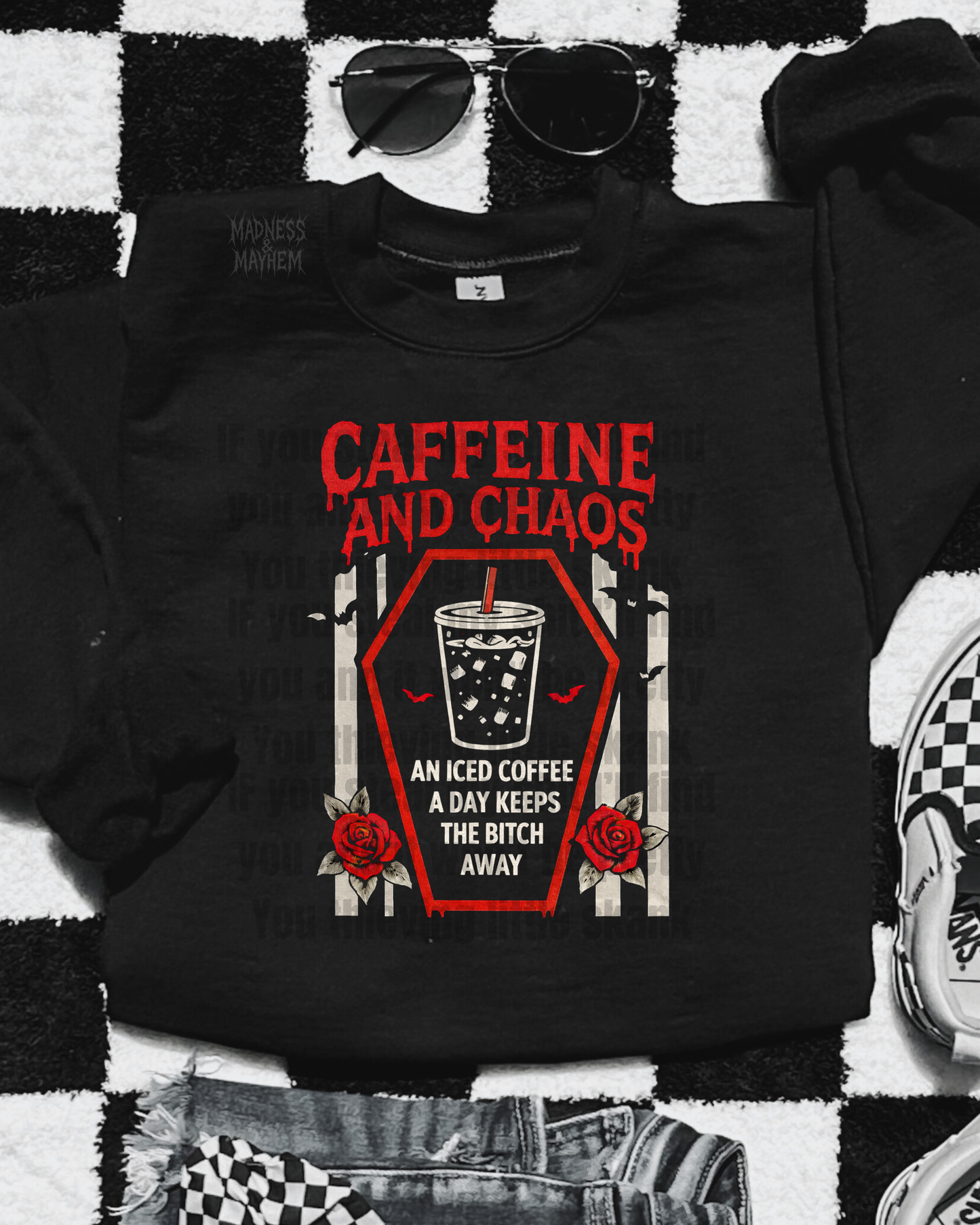 An iced coffee a day sweatshirt