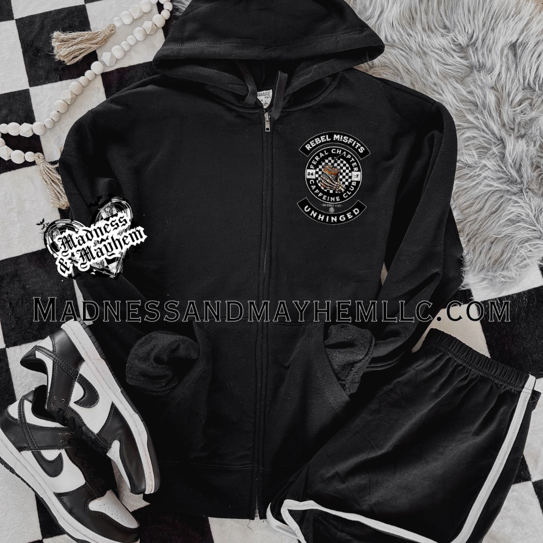 Rebel Misfit zip up hoodie