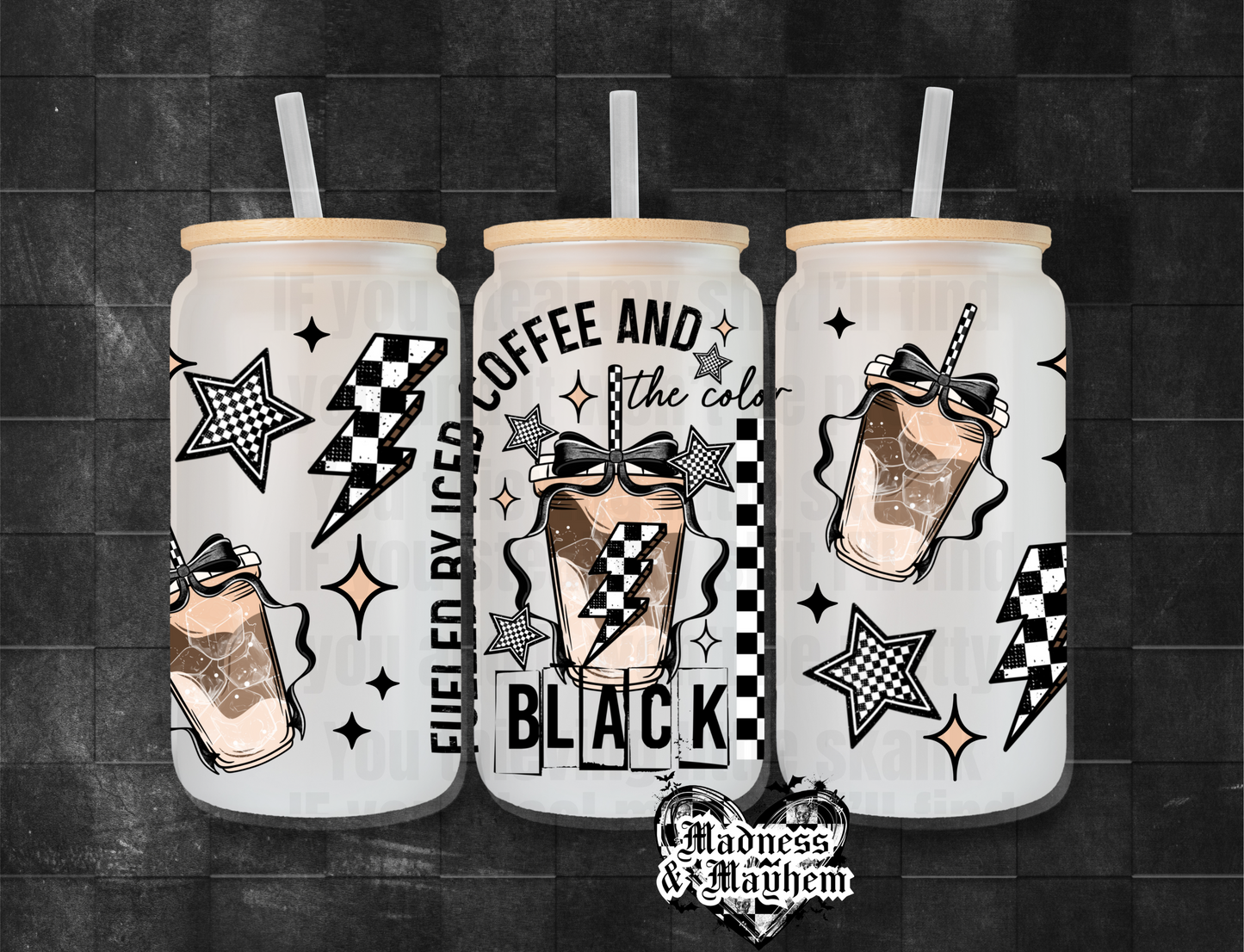 Iced coffee & the color black Libbey Glass