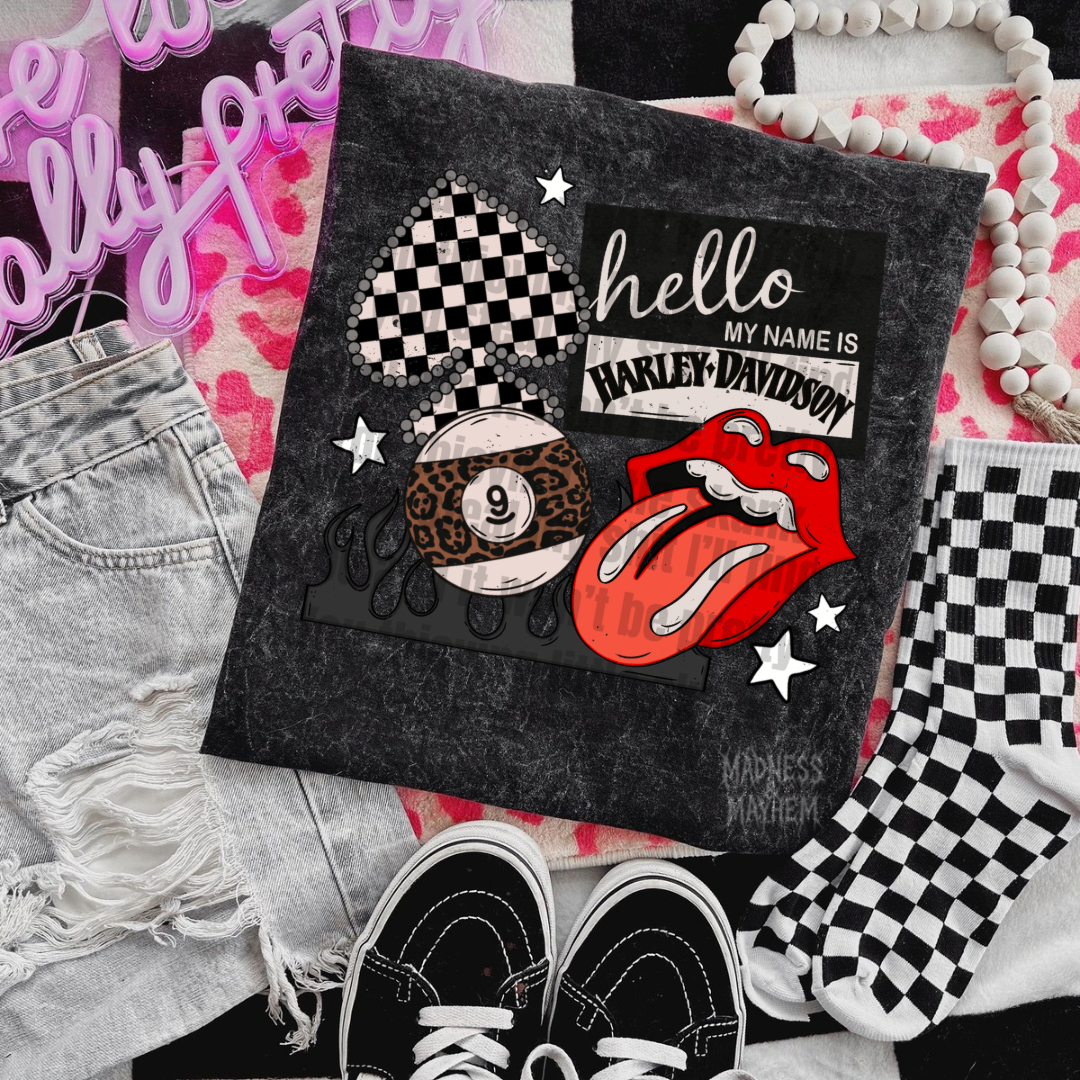 Hello my name is Harley mineral wash tee