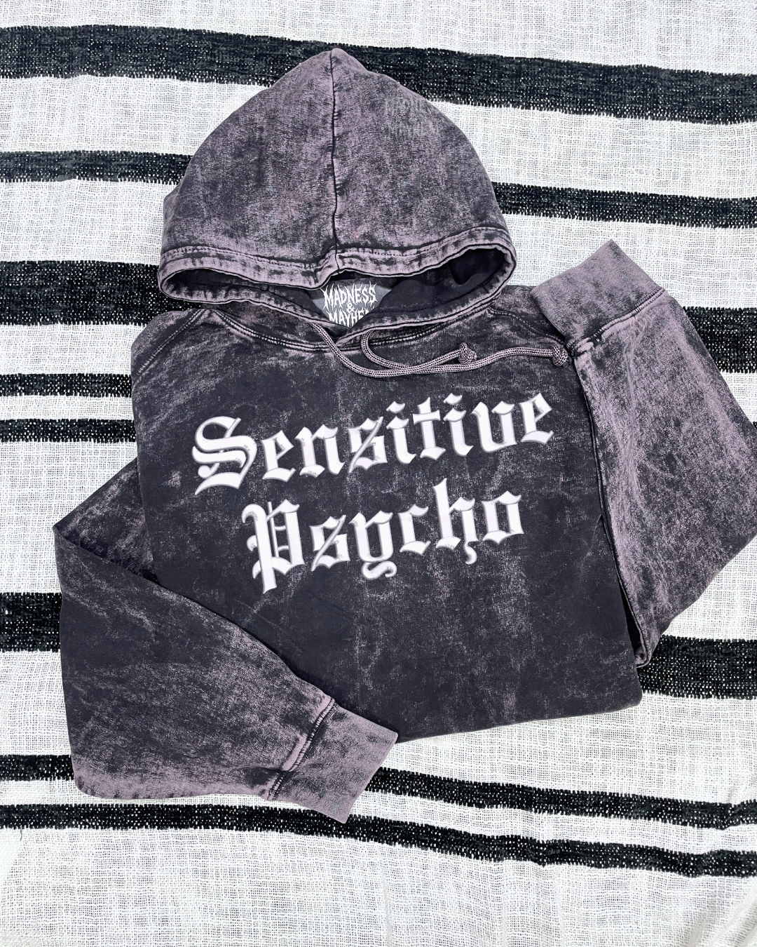 Sensitive psycho mineral wash Hoodie