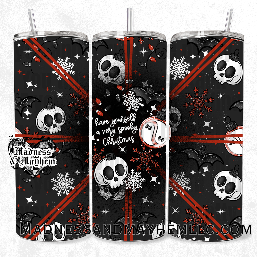 have yourself a spooky little christmas 20oz tumbler