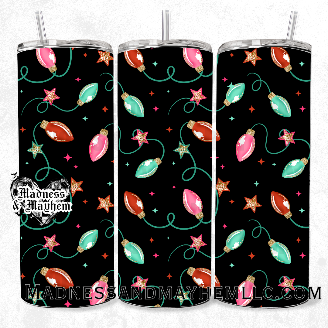 christmas lights 20oz tumbler