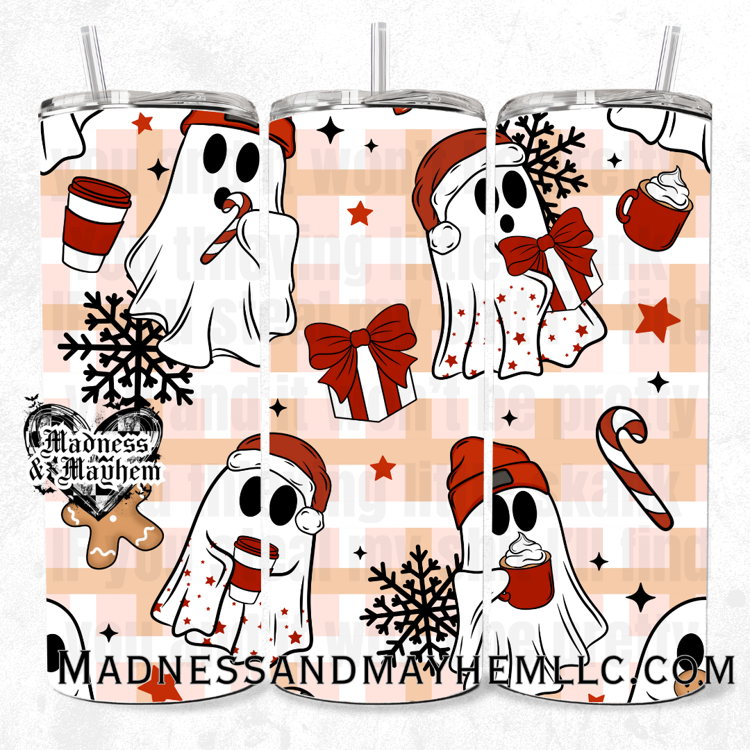 christmas ghost squad 20oz tumbler