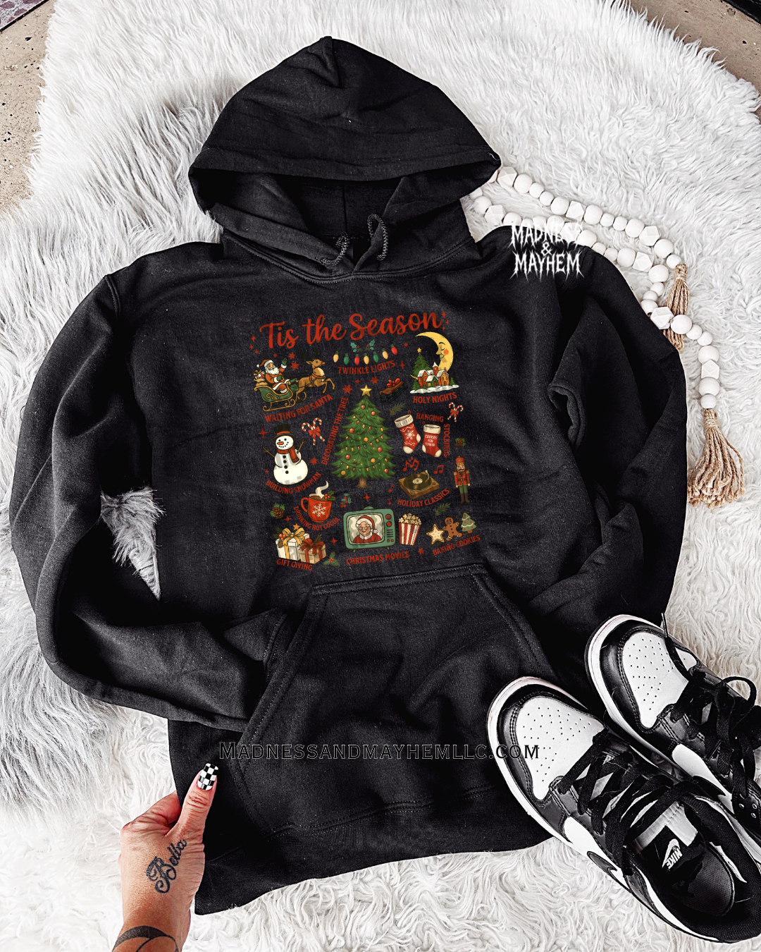 Tis the season collage hoodie