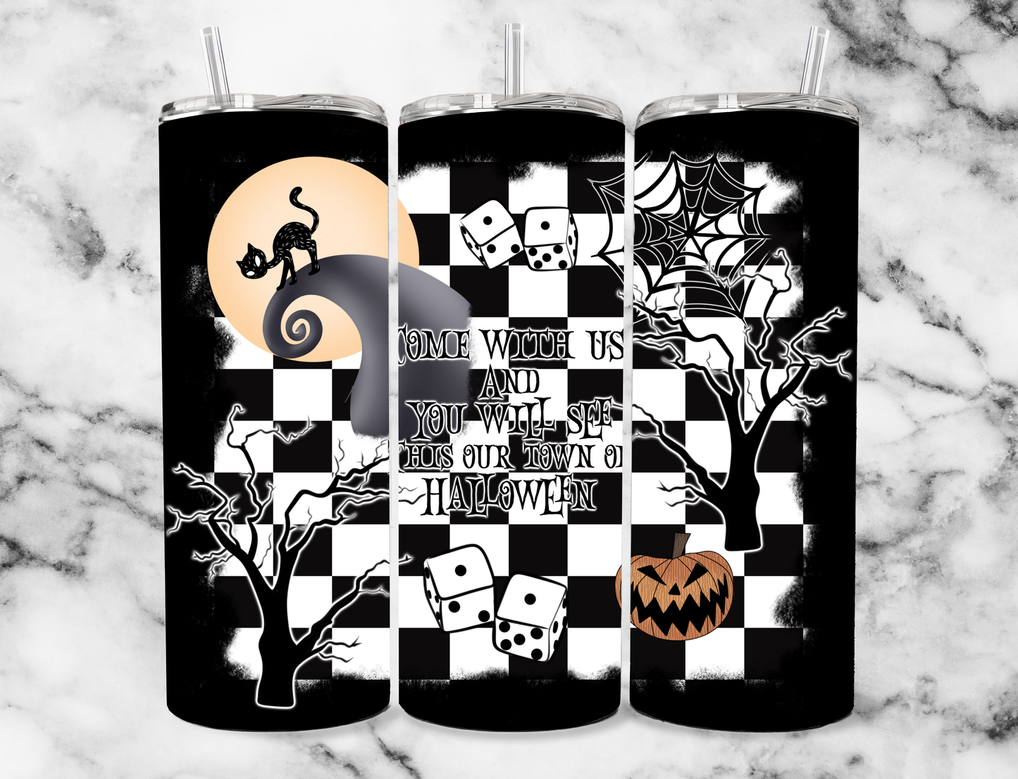 NBC Halloween oz tumbler (finished product)