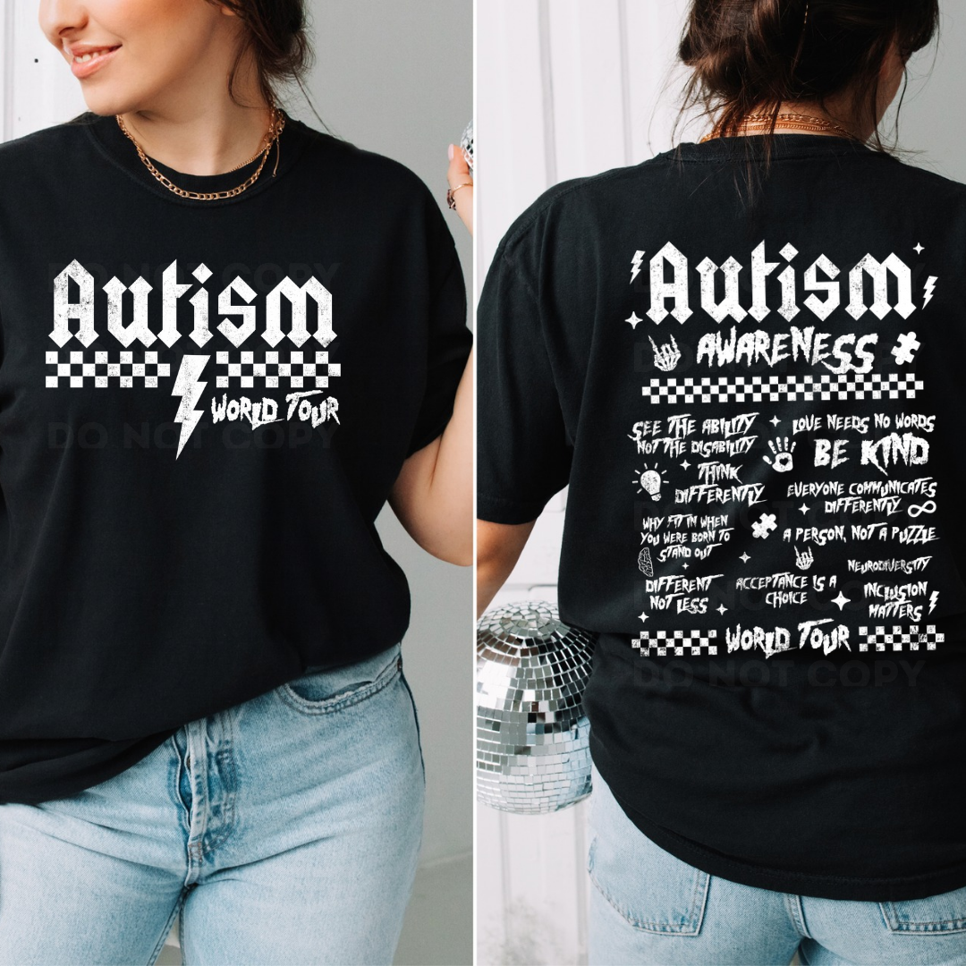 Autism world tour Shirt (finished product)