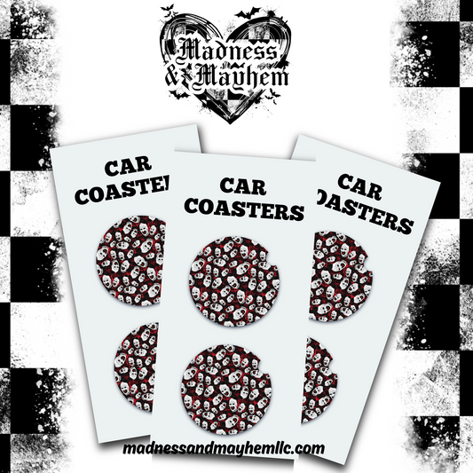 Art Halloween Car Coasters