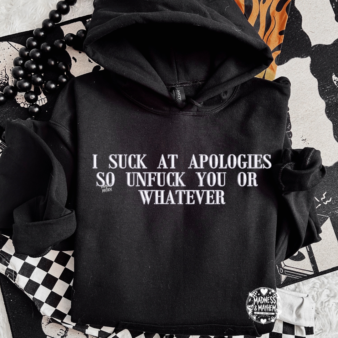 Unfuck you embroidered Hoodie