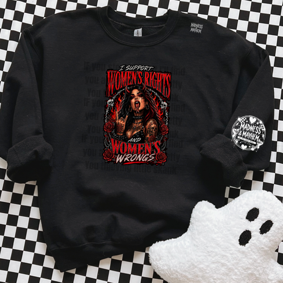 Women’s rights & wrongs sweatshirt