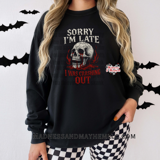 Crashing out long sleeve tee