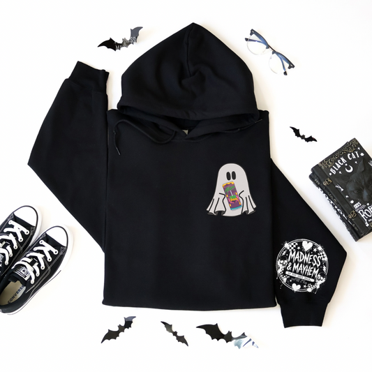 Witches brew ghost Embroidered Hoodie