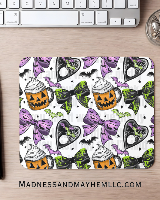 Spooky bows Mouse Pad