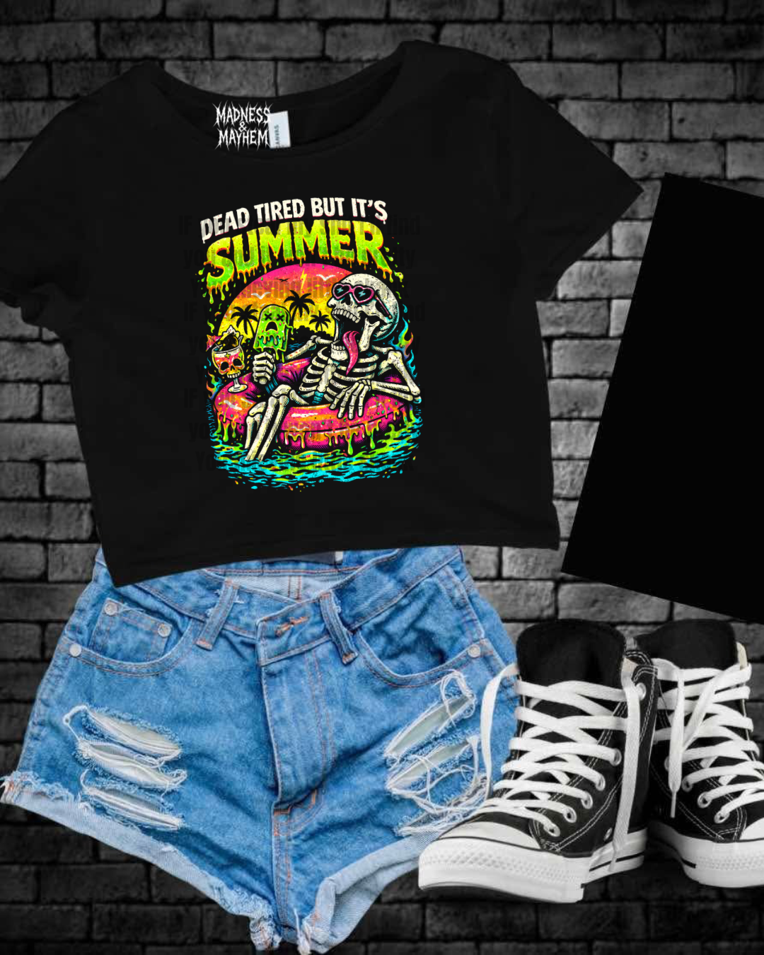 Dead tired summer Cropped Tee