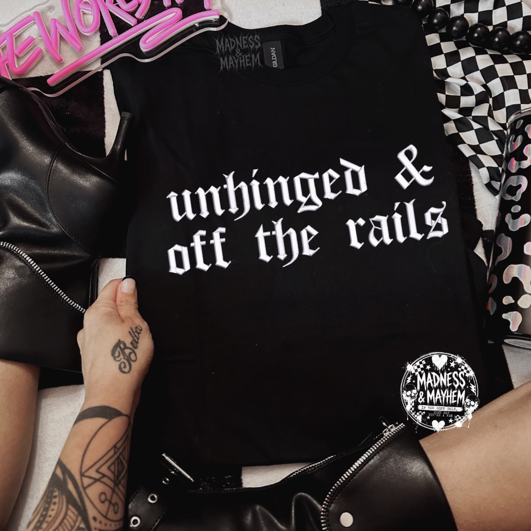 Off the rails embroidered tshirt