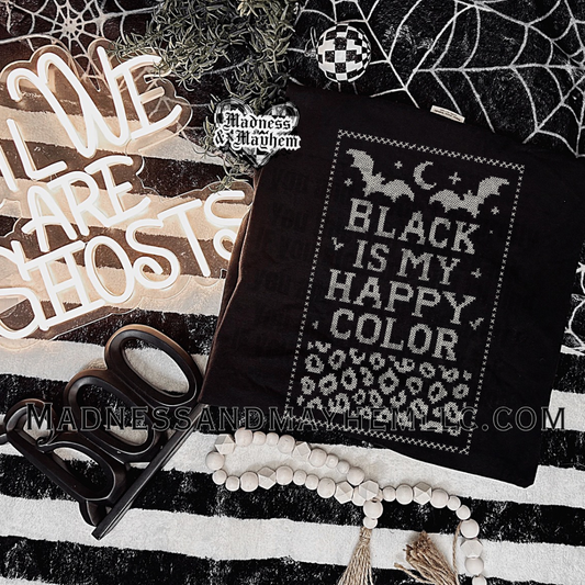 Black is my happy color rebel shirt