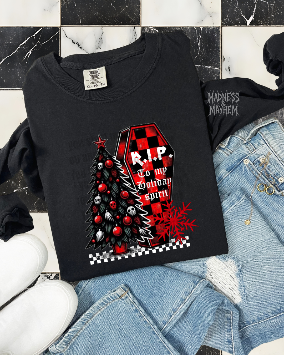 rip holiday spirit long sleeve tee