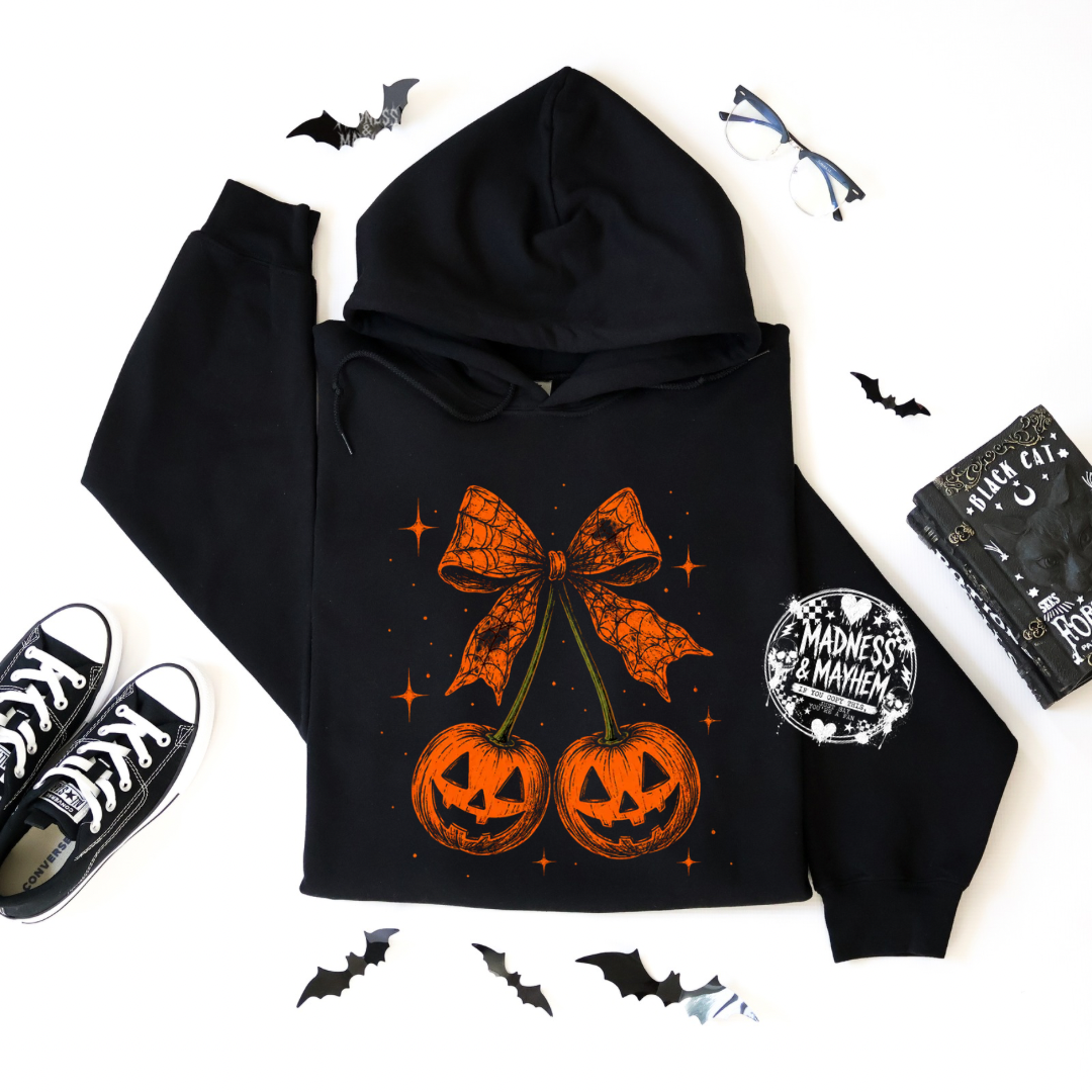 Bow pumpkins hoodie