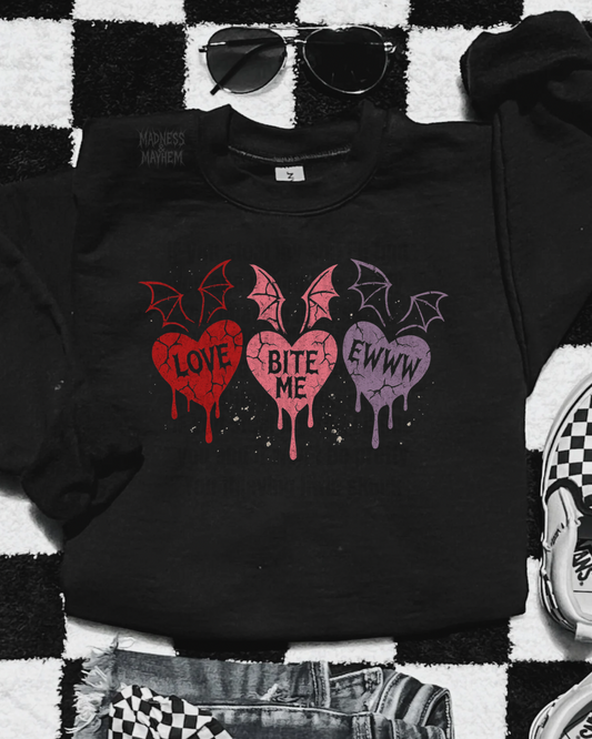 Bat hearts sweatshirt
