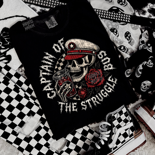 Captin of the struggle bus tshirt